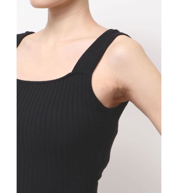 GYDA「バックオープンジップスリットリブニットロングワンピース」|ワンピース|