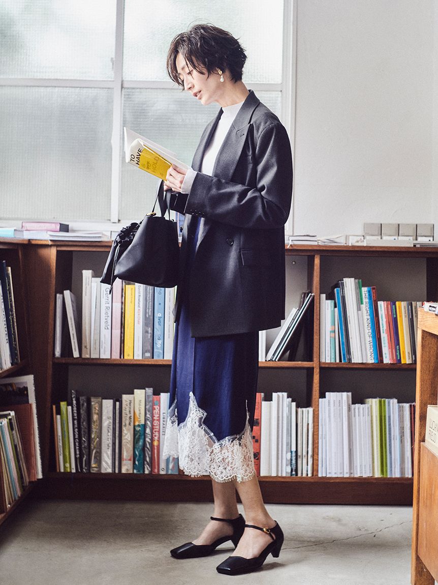 Mila Owen「レースヘムスカート」|スカート|