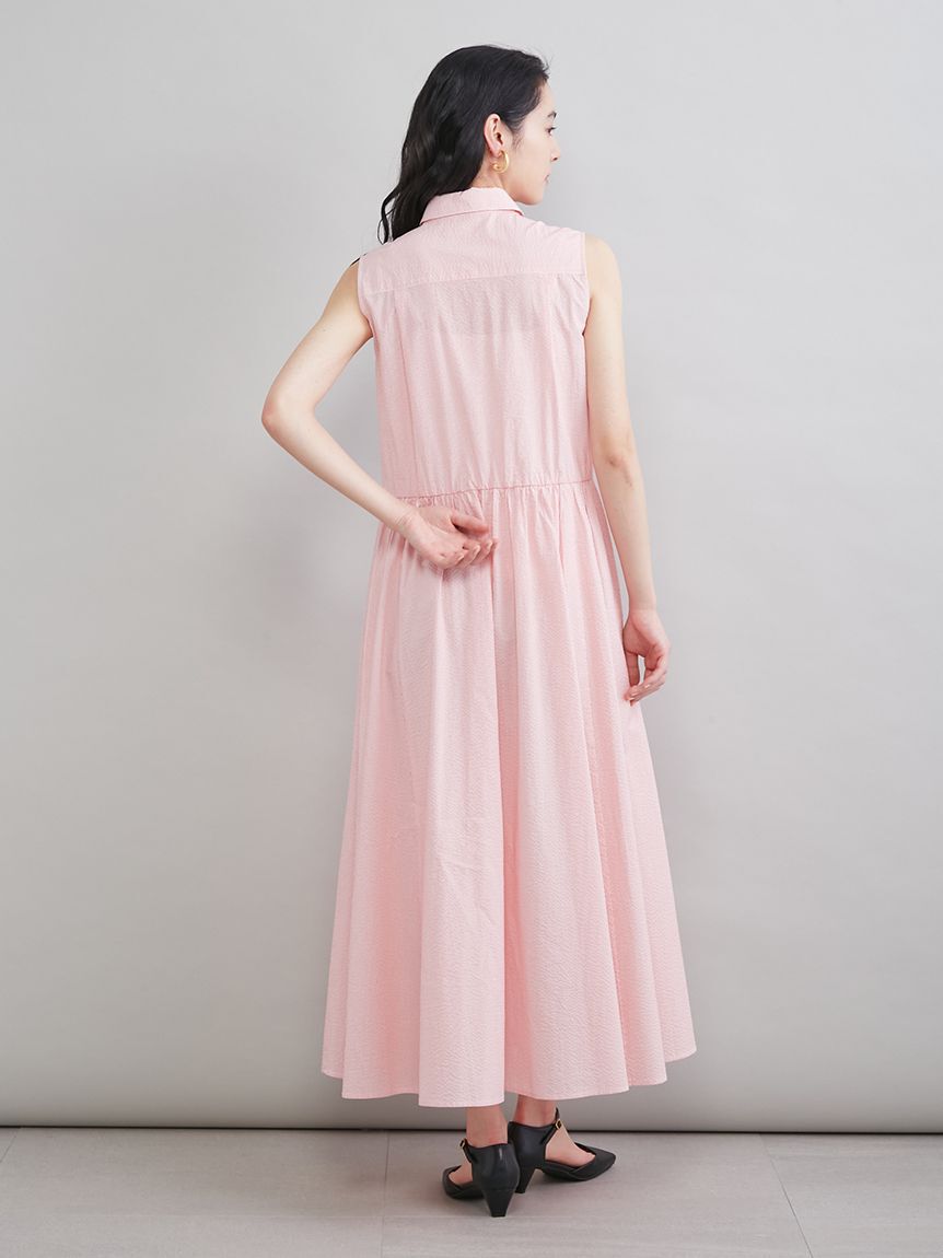 Mila Owen「スリーブレスマキシ丈シャツワンピース」|ワンピース|