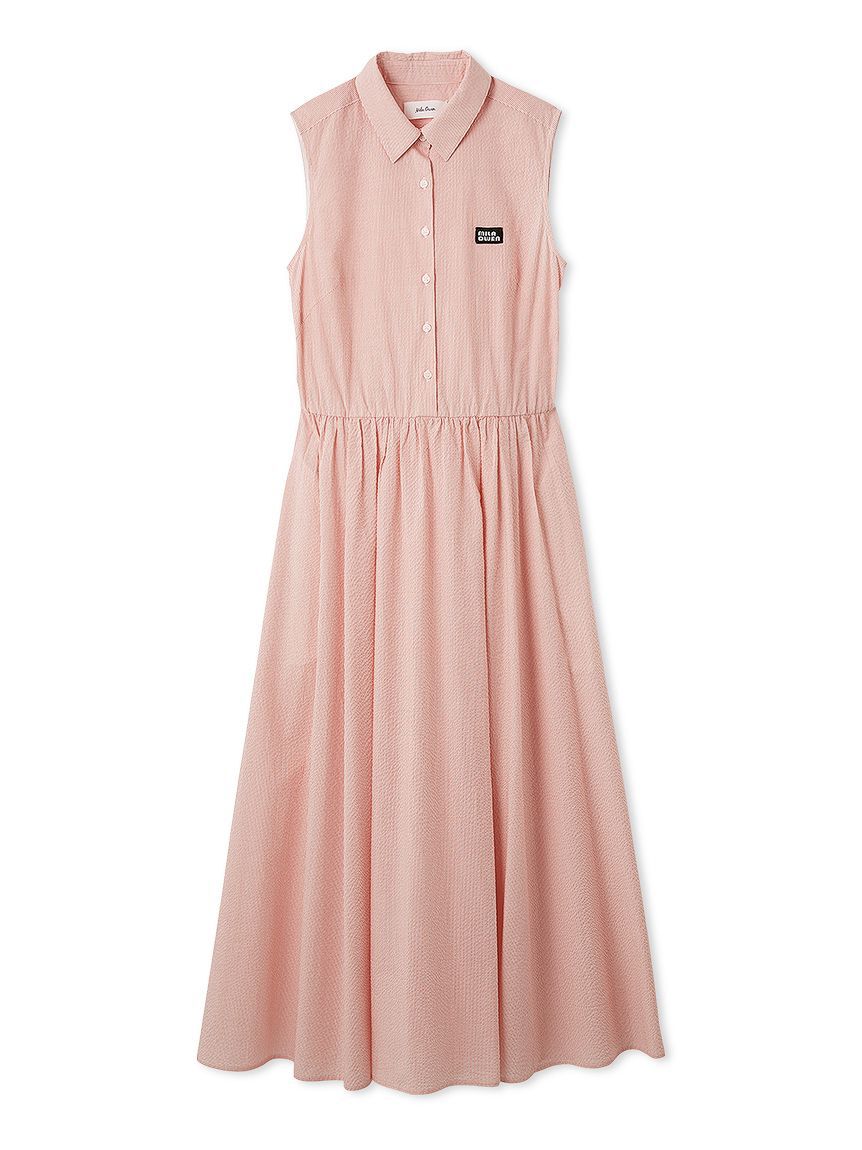 Mila Owen「スリーブレスマキシ丈シャツワンピース」|ワンピース|