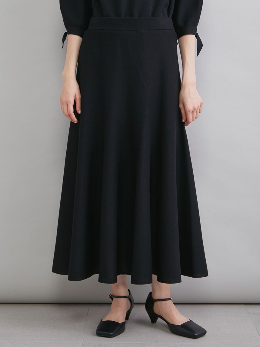 Mila Owen「【ウォッシャブル】ドライタッチフレアニットスカート」|スカート|