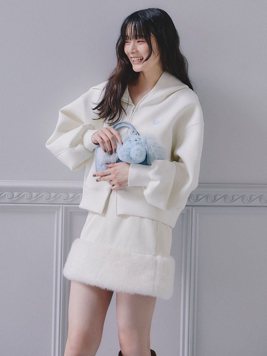 FURFUR「【WEB・一部店舗限定カラー】ロゴ刺繍ポンチパーカー」|パーカー|