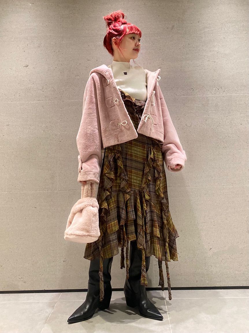 FURFUR「リボンショートダッフルコート」|ダッフルコート|