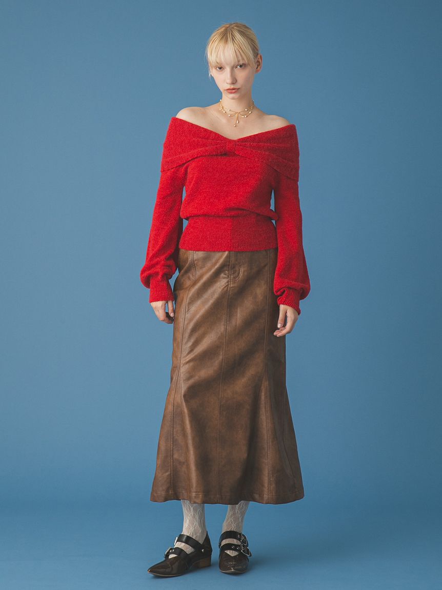 FURFUR「マルチマテリアルマーメイドスカート」|スカート|