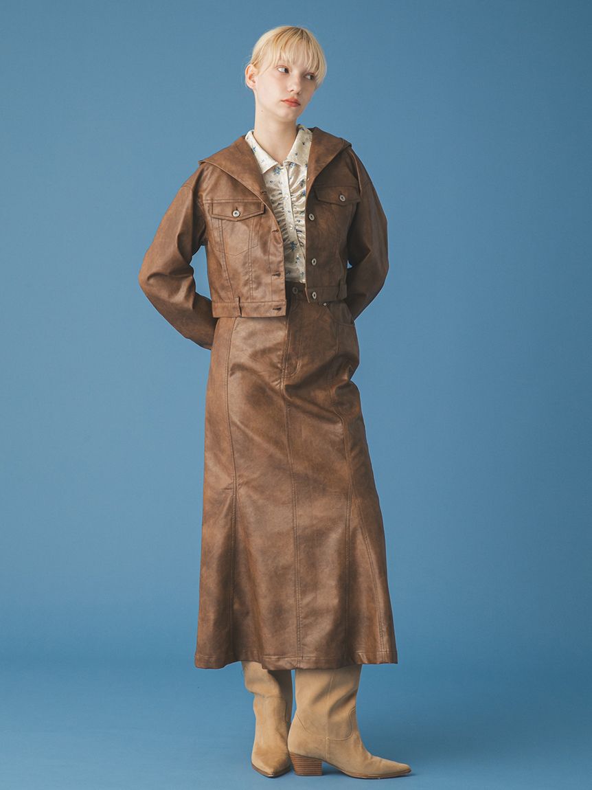 FURFUR「マルチマテリアルマーメイドスカート」|スカート|