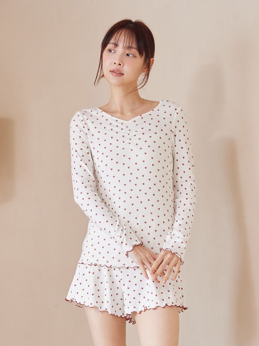 gelato pique「針抜きハート柄ショートパンツ」|ルームウェア|