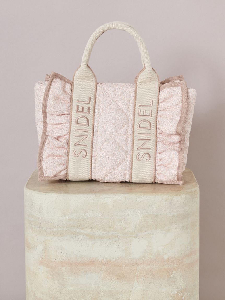 SNIDEL「フリルキルティングロゴバッグ」|ハンドバッグ|