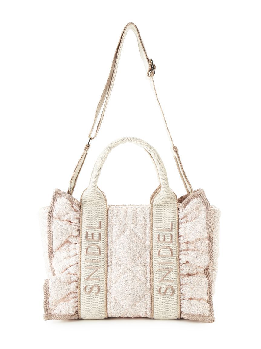 SNIDEL「フリルキルティングロゴバッグ」|ハンドバッグ|