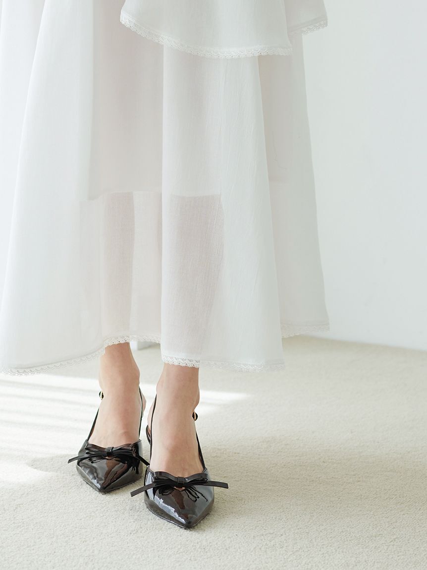 SNIDEL「Sustainableバリエーションティアードスカート」|スカート|