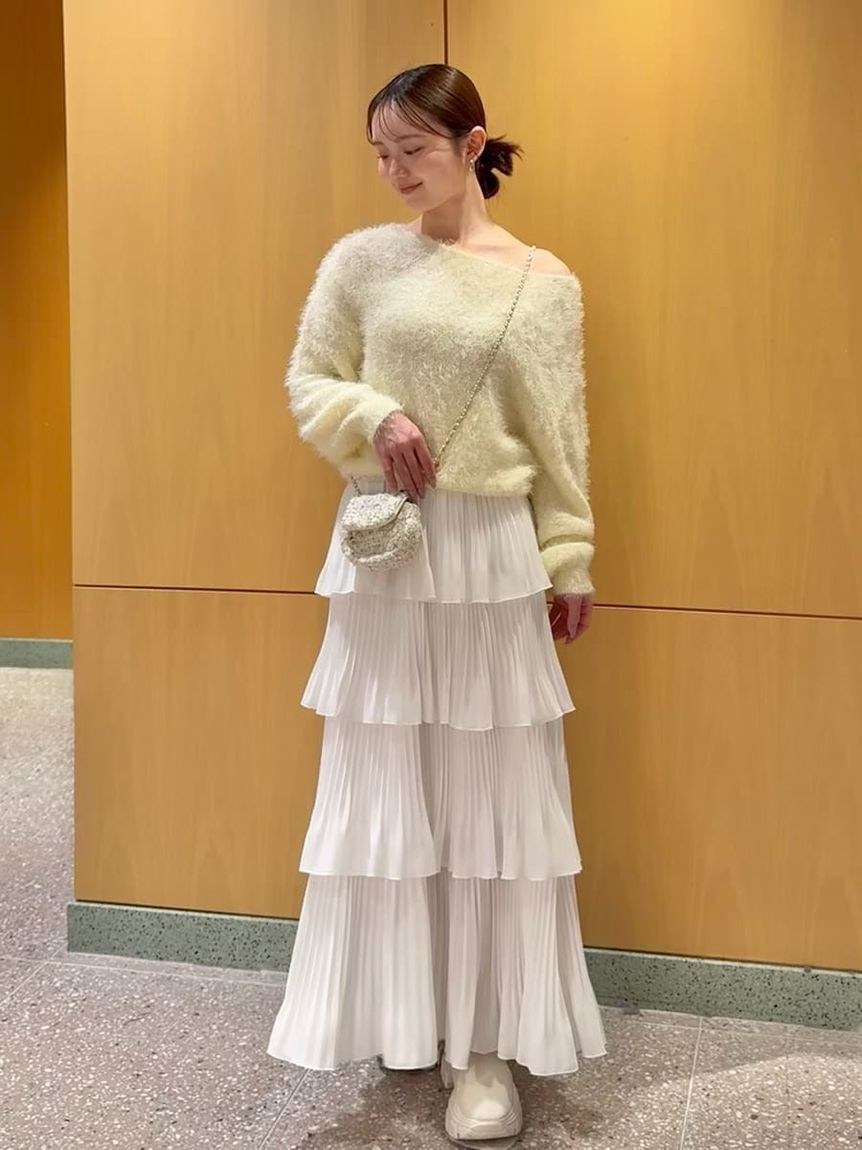 SNIDEL「ファーライクニットプルオーバー」|ニット・セーター|