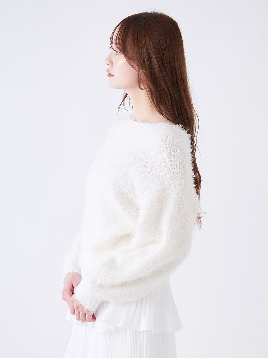 SNIDEL「ファーライクニットプルオーバー」|ニット・セーター|