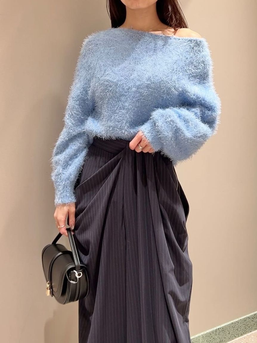 SNIDEL「ファーライクニットプルオーバー」|ニット・セーター|