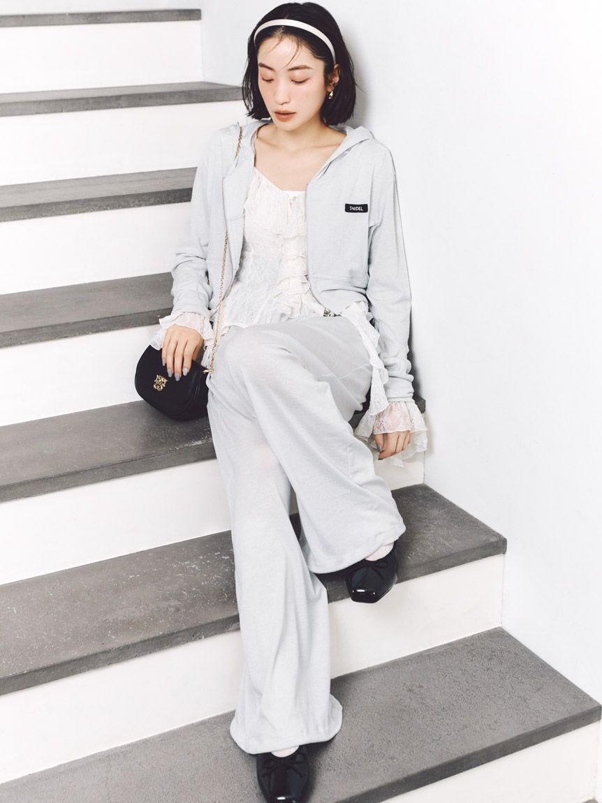 SNIDEL「カットレースフリルプルオーバー」|Tシャツ・カットソー|