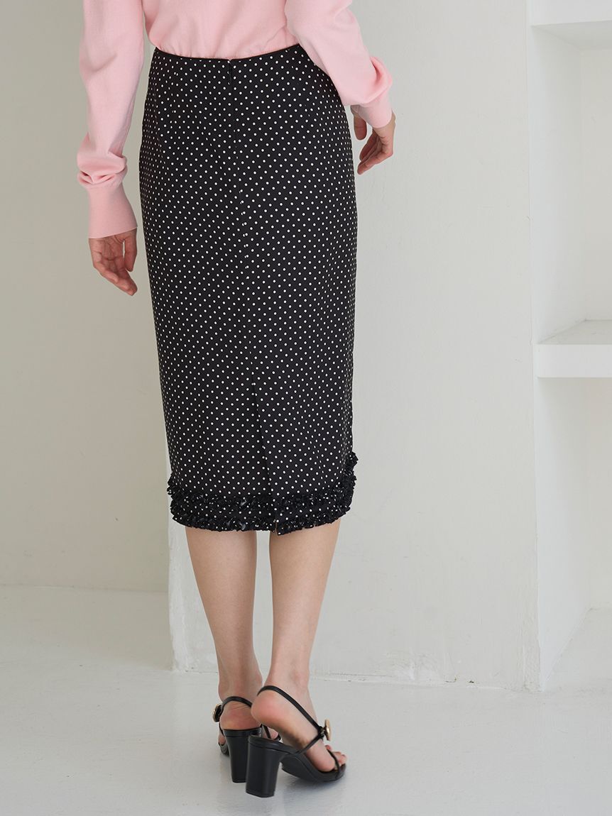 SNIDEL「フリルディテールミディスカート」|スカート|