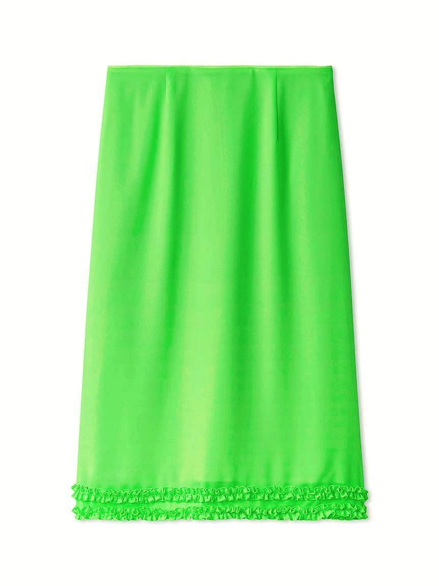 SNIDEL「フリルディテールミディスカート」|スカート|GRN