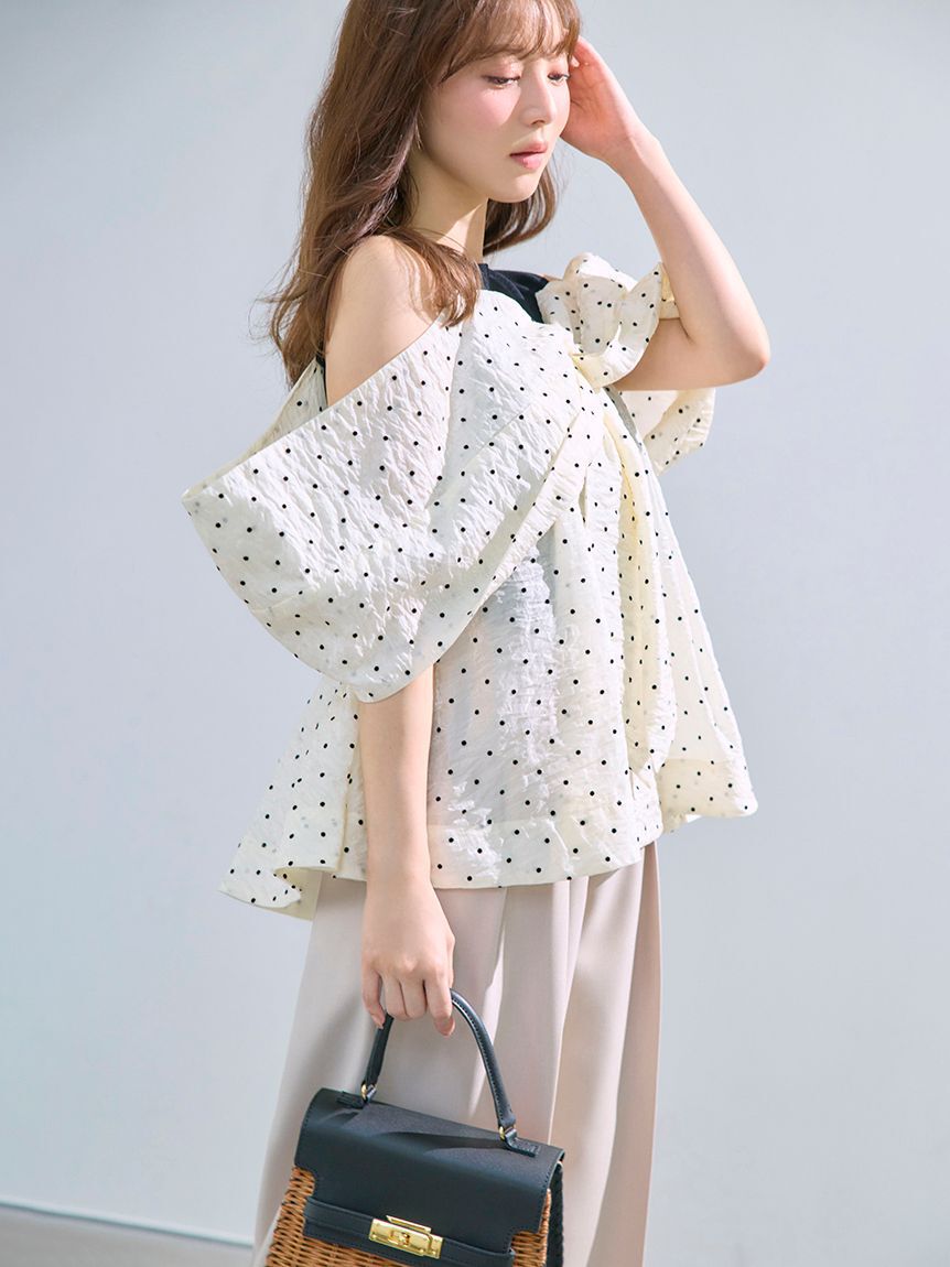 FRAY I.D「【BAGMATI】ラタンレザートップハンドルバッグ」|ハンドバッグ|