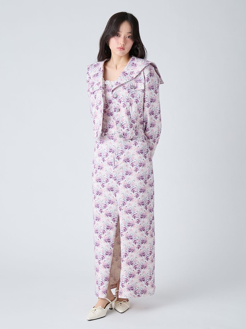 LILY BROWN「デニムロングスカート」|スカート|