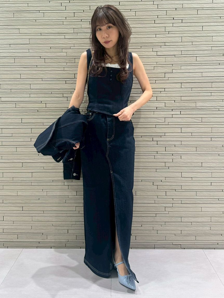 LILY BROWN「デニムロングスカート」|スカート|