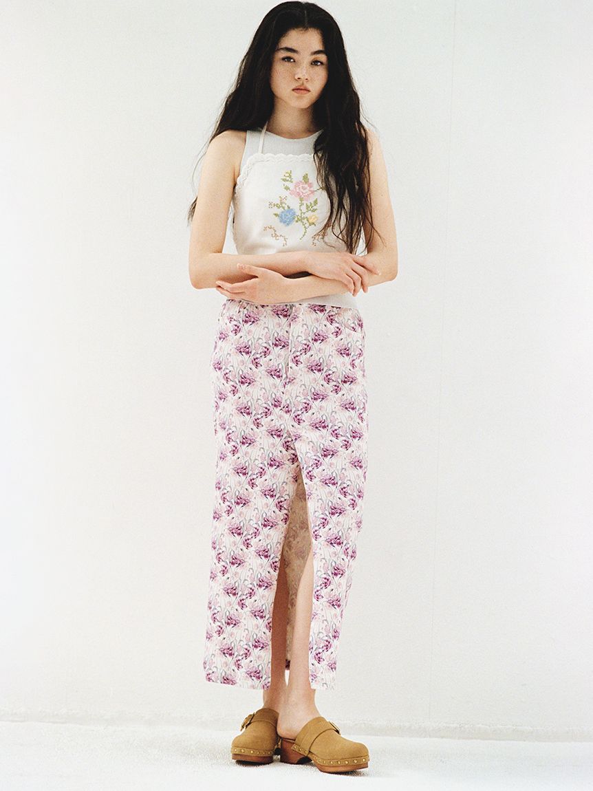 LILY BROWN「デニムロングスカート」|スカート|