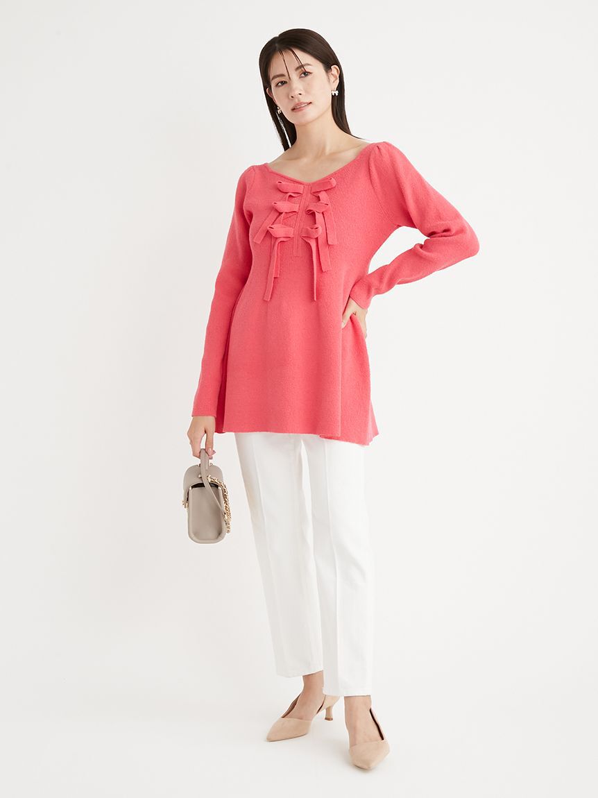 CELFORD「ハイライズ美脚ストレッチテーパードデニムパンツ」|デニム|