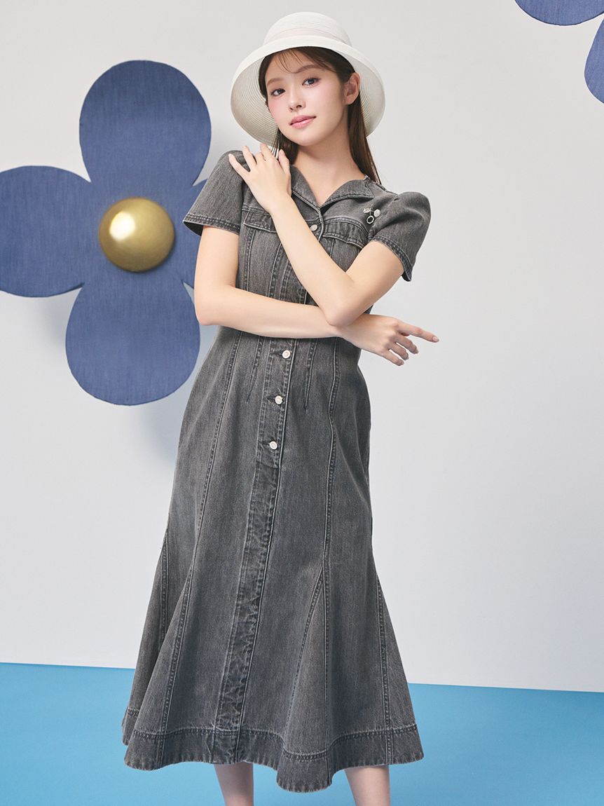 CELFORD「【洗える】マーメイドデニムワンピース」|ワンピース|