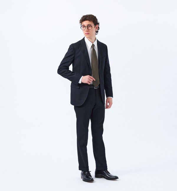 MACKINTOSH PHILOSOPHY「【25年春夏モデル】トロッター ジャケット #000（ナンバーゼロ）バーズアイストレッチ リサイクル」|テーラードジャケット|