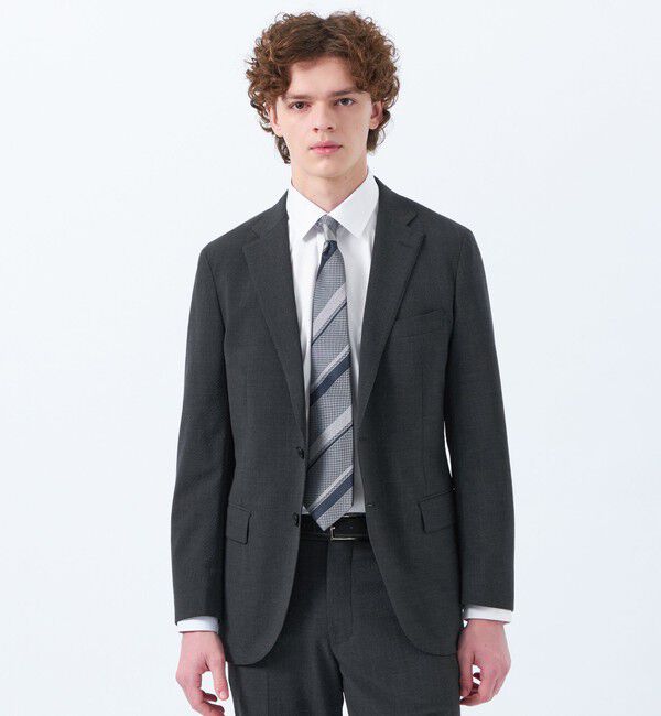 MACKINTOSH PHILOSOPHY「トロッター ジャケット#108 ウールサッカー」|テーラードジャケット|グレー