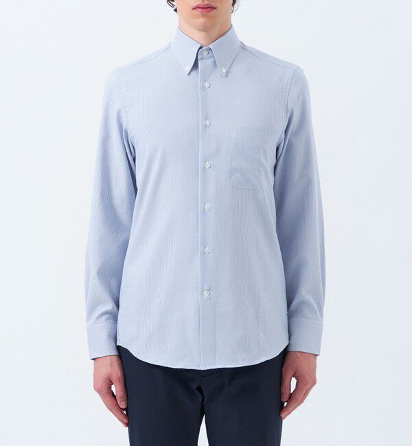 MACKINTOSH PHILOSOPHY「トロッター ボタンダウンシャツ ナローサッカー」|シャツ・ブラウス|