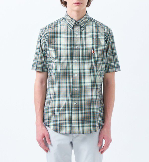 MACKINTOSH PHILOSOPHY「バッキンガムベア 半袖ボタンダウンシャツ 柄バリエーション」|シャツ・ブラウス|