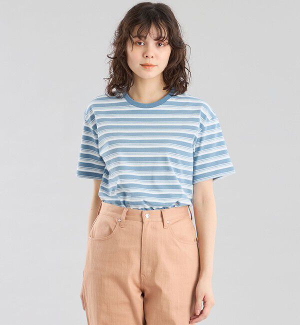 MACKINTOSH PHILOSOPHY「GREY LABEL マルチボーダーカットソー」|Tシャツ・カットソー|ブルー