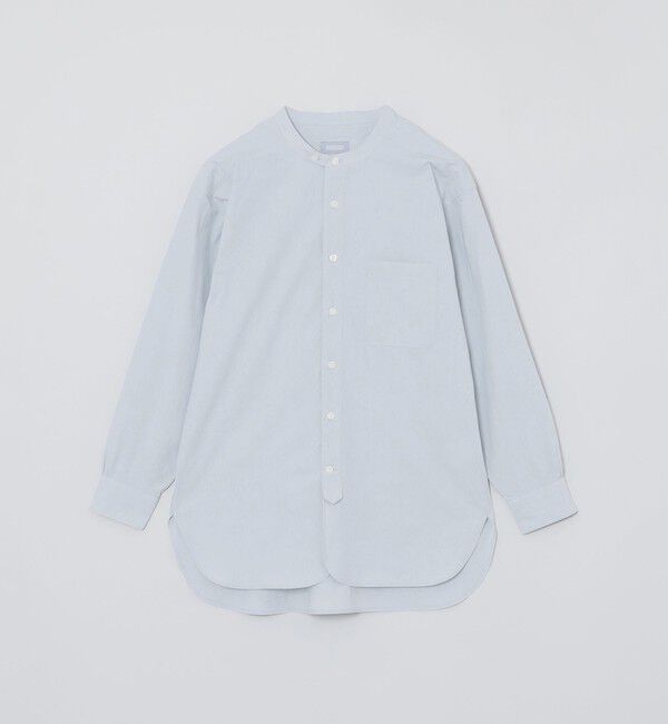MACKINTOSH PHILOSOPHY「GREY LABEL バンドカラーシャツ」|シャツ・ブラウス|ライトブルー