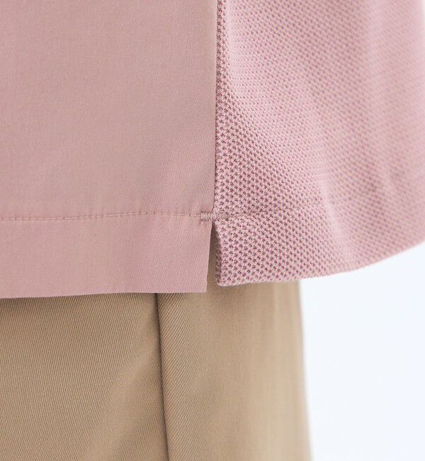 MACKINTOSH PHILOSOPHY「ニットコンビシャツ ケーブルニット&times;ブロード」|シャツ・ブラウス|