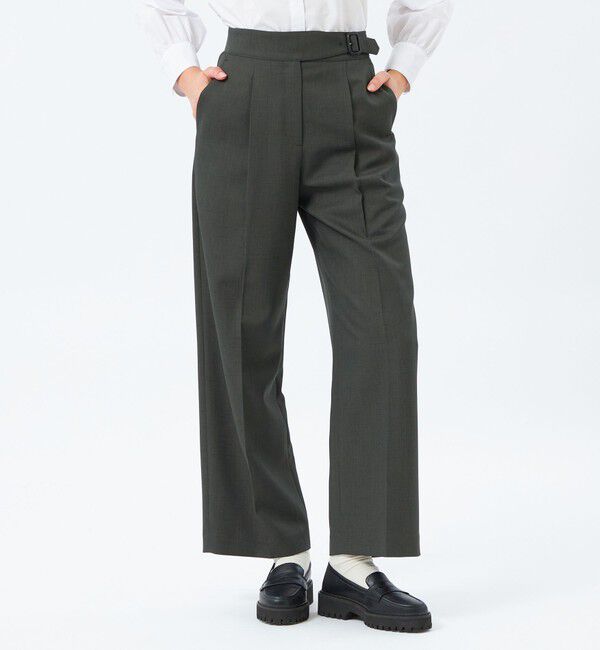 MACKINTOSH PHILOSOPHY「ハイカウントグルカパンツ」|スラックス|チャコールグレー