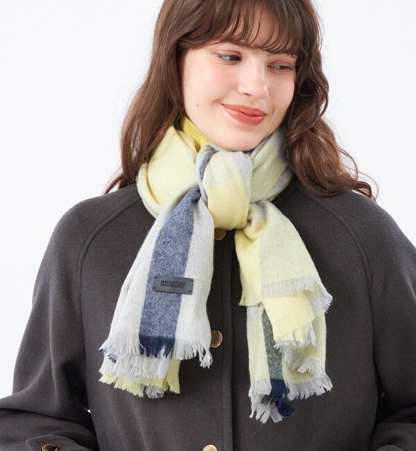 MACKINTOSH PHILOSOPHY「ウォッシャブルカシミヤチェックストール」|ストール|グレー