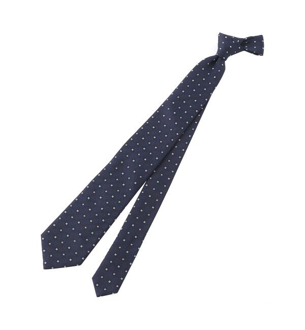 MACKINTOSH PHILOSOPHY「ミニ小紋 レギュラータイ」|ネクタイ・蝶ネクタイ|ネイビー