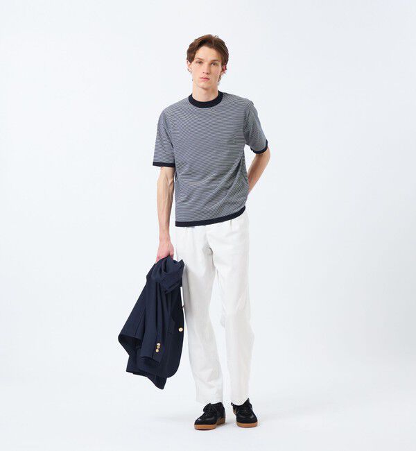 MACKINTOSH PHILOSOPHY「16Gプレーティング天竺 セミモックネックニットTシャツ」|Tシャツ・カットソー|