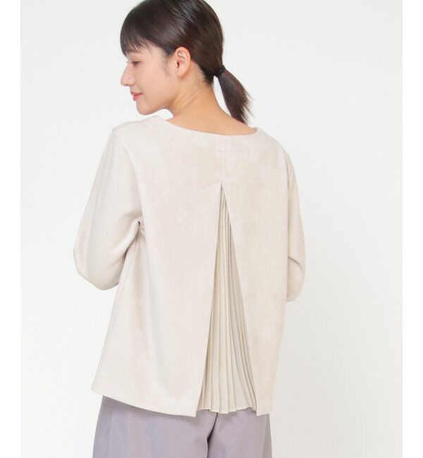 IKKA LOUNGE「ベロアダンボールプルオーバー」|Tシャツ・カットソー|オフホワイト