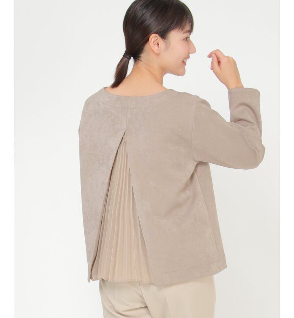 IKKA LOUNGE「ベロアダンボールプルオーバー」|Tシャツ・カットソー|ブラウン