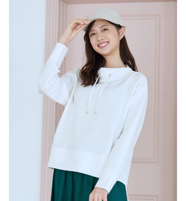 ikka「ダンボールニットスピンドルプルオーバー」|パーカー|