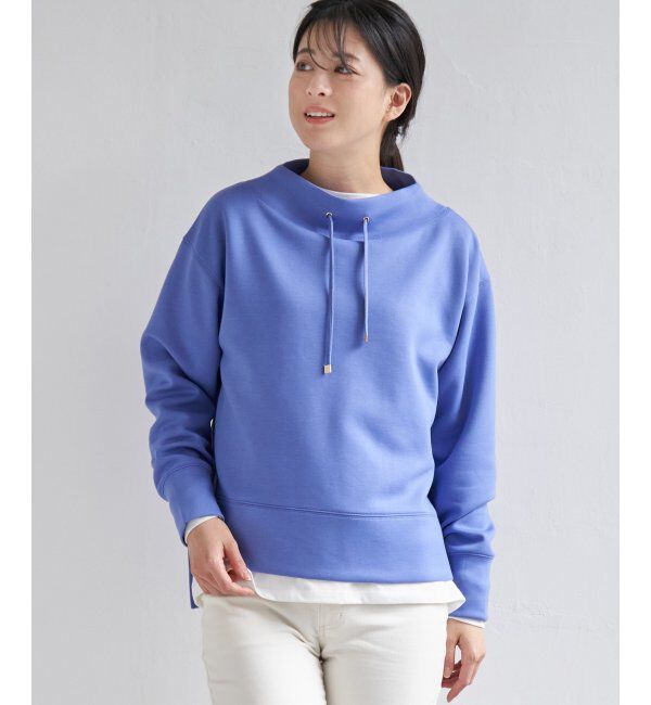 ikka「ダンボールニットスピンドルプルオーバー」|パーカー|