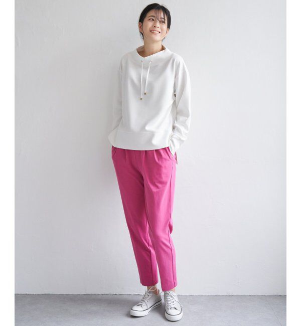 ikka「ダンボールニットスピンドルプルオーバー」|パーカー|