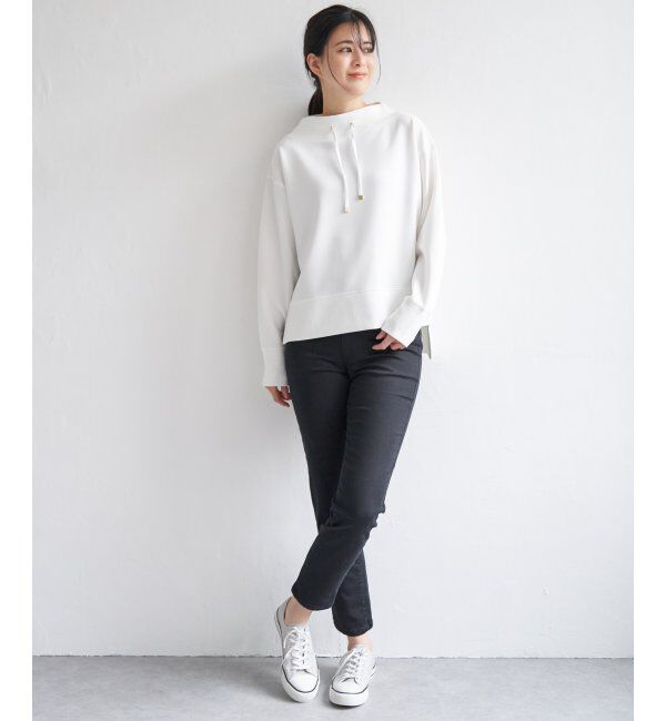 ikka「ダンボールニットスピンドルプルオーバー」|パーカー|