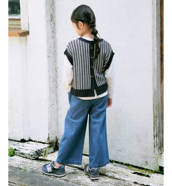 ikka kids「レースアップワイドパンツ（120~160cm）」|その他|