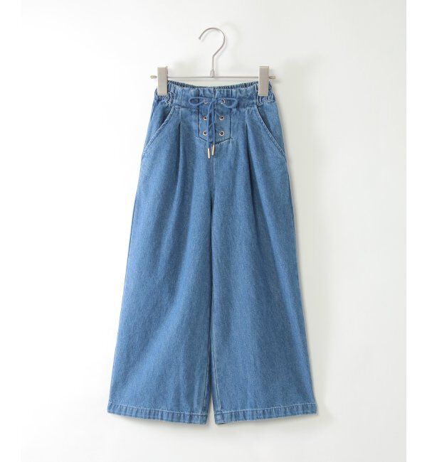 ikka kids「レースアップワイドパンツ（120~160cm）」|その他|