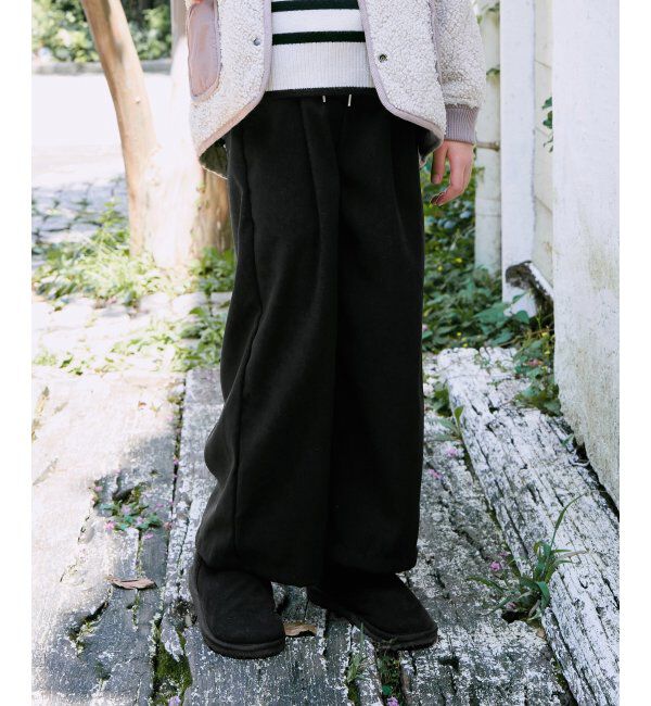 ikka kids「レースアップワイドパンツ（120~160cm）」|その他|