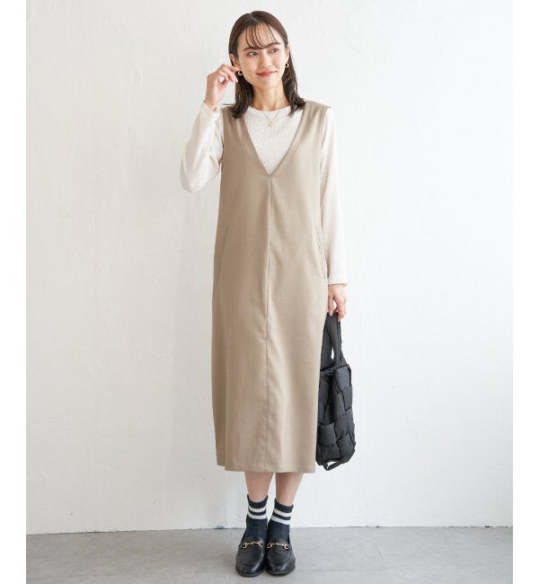 ikka「【2点セット】ジャンパースカートセット」|ワンピース|