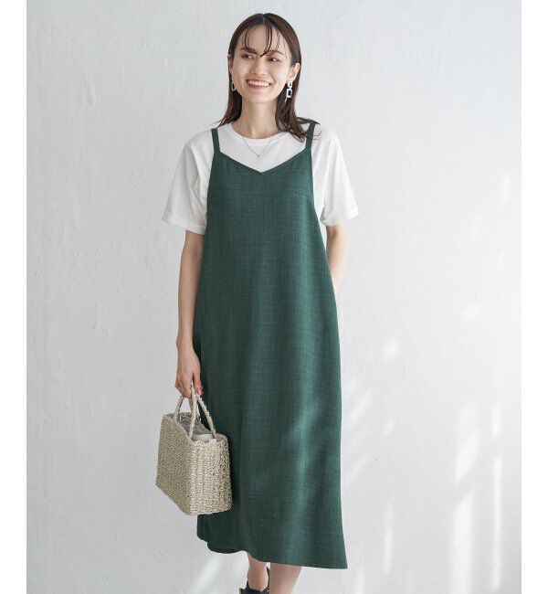 ikka「リネンライク２ＷＡＹキャミワンピＳＥＴ」|ワンピース|