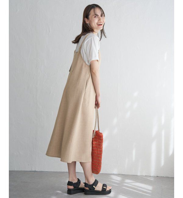 ikka「リネンライク２ＷＡＹキャミワンピＳＥＴ」|ワンピース|