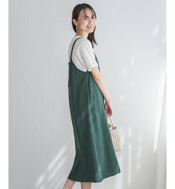 ikka「リネンライク２ＷＡＹキャミワンピＳＥＴ」|ワンピース|