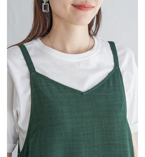 ikka「リネンライク２ＷＡＹキャミワンピＳＥＴ」|ワンピース|